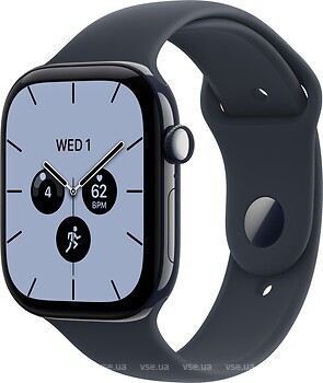 Фото Apple Watch Series 12 GPS + Cellular 42mm Night Blue Ceramic Case with Navy Blue Sport Band (MJGY4)