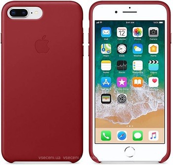 Фото Apple iPhone 8 Plus Leather Case Red (MQHN2)