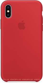 Фото Apple iPhone X Silicone Case Red (MQT52)