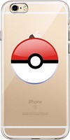 Фото EGGO TPU Pokemon Go Pokeball Clear/Red для Apple iPhone 6 Plus/6S Plus
