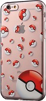 Фото EGGO TPU Pokemon Go Pokeballs Clear/Red для Apple iPhone 6 Plus/6S Plus