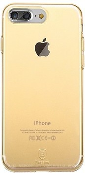 Фото Baseus Simple Series Case Clean TPU Apple iPhone 7 Plus/8 Plus Transparent Gold (ARAPIPH7P-BOV)