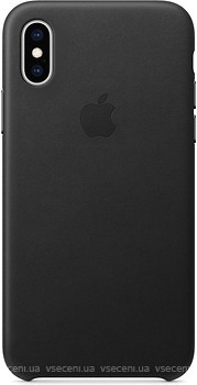 Фото Apple iPhone XS Leather Case Black (MRWM2)