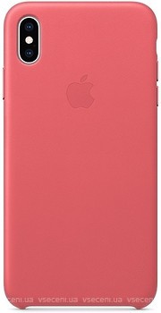 Фото Apple iPhone XS Max Leather Case Peony Pink (MTEX2)