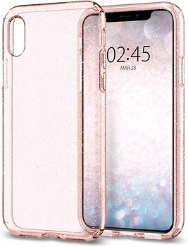 Фото Spigen Case Liquid Crystal Glitter for Apple iPhone XS Rose Quartz (SGP063CS25112)