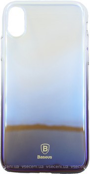 Фото Baseus Glaze Case for iPhone X Transparent Blue (WIAPIPHX-GC01)