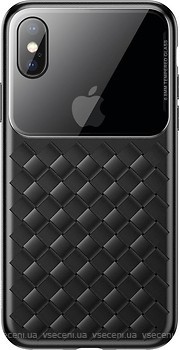 Фото Baseus Glass & Weaving for Apple iPhone X/Xs Black (WIAPIPH58-BL01)