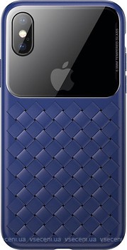 Фото Baseus Glass & Weaving for Apple iPhone X/Xs Blue (WIAPIPH58-BL03)