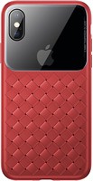 Фото Baseus Glass & Weaving for Apple iPhone X/Xs Red (WIAPIPH58-BL09)