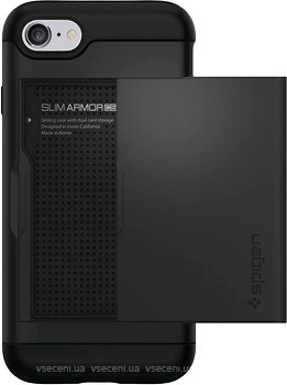 Фото Spigen Case Slim Armor CS for Apple iPhone 7/8 Black (SGP042CS20455)