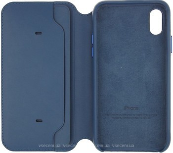 Фото Apple Book Cover Case iPhone X Sea Blue