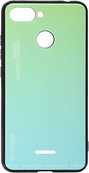 Фото BeCover Gradient Glass Xiaomi Redmi 6 Green-Blue (703579)