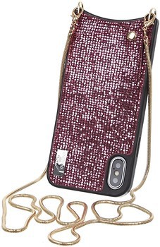 Фото BeCover Glitter Wallet Apple iPhone X/Xs Pink (703619)