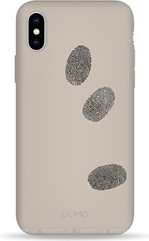 Фото Pump Silicone Minimalistic Case for Apple iPhone X/Xs Fingerprints (PMSLMNX/XS-6/239)