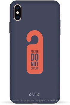 Фото Pump Silicone Minimalistic Case for Apple iPhone Xs Max Do Not Disturb (PMSLMNXSMAX-13/237)