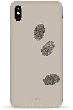 Фото Pump Silicone Minimalistic Case for Apple iPhone Xs Max Fingerprints (PMSLMNXSMAX-6/239)