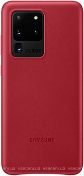Фото Samsung Leather Cover for Galaxy S20 Ultra SM-G988 Red (EF-VG988LREGRU)