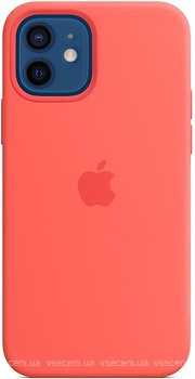 Фото Apple iPhone 12/12 Pro Silicone Case with MagSafe Pink Citrus (MHL03ZE/A)