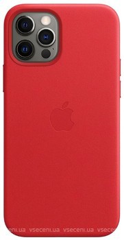 Фото Apple iPhone 12 Pro Max Leather Case with MagSafe Red (MHKJ3ZE/A)