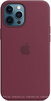 Фото Apple iPhone 12 Pro Max Silicone Case with MagSafe Plum (MHLA3ZM/A)