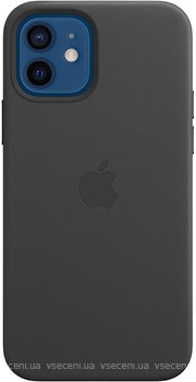 Фото Apple iPhone 12/12 Pro Leather Case with MagSafe Black (MHKG3ZE/A)