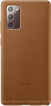 Фото Samsung Leather Cover for Galaxy Note 20 SM-N980F Brown (EF-VN980LAEGRU)