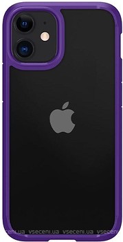 Фото Spigen Case Crystal Hybrid for Apple iPhone 12 Mini Hydrangea Purple (ACS01544)