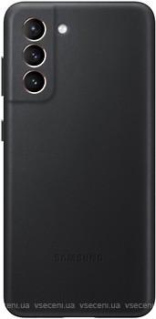 Фото Samsung Leather Cover for Galaxy S21 SM-G991 Black (EF-VG991LBEGRU)