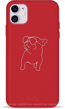 Фото Pump Silicone Minimalistic Case for Apple iPhone 11 Pug With (PMSLMN11-1/233)