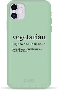 Фото Pump Silicone Minimalistic Case for Apple iPhone 11 Vegetarian Wiki (PMSLMN11-4/253)