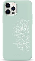 Фото Pump Silicone Minimalistic Case for Apple iPhone 12/12 Pro Floral (PMSLMN12(6.1)-7/231)