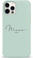 Фото Pump Silicone Minimalistic Case for Apple iPhone 12/12 Pro Meow Light Blue (PMSLMN12(6.1)-1/248)