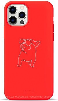 Фото Pump Silicone Minimalistic Case for Apple iPhone 12/12 Pro Pug With (PMSLMN12(6.1)-1/233)