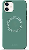 Фото Pump Silicone Minimalistic Case for Apple iPhone 12 Mini Circles on Green (PMSLMN12(5.4)-6/1731)