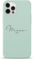 Фото Pump Silicone Minimalistic Case for Apple iPhone 12 Pro Max Meow Light Blue (PMSLMN12(6.7)-1/248)