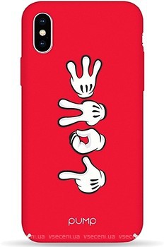Фото Pump Tender Touch Case for Apple iPhone XS Max Hands Mickey Love (PMTTXSMAX-5/103G)