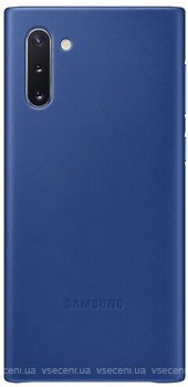 Фото Samsung Leather Cover for Galaxy Note 10 SM-N970F Blue (EF-VN970LLEGRU)