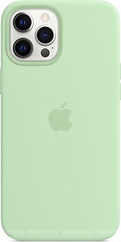 Фото Apple iPhone 12 Pro Max Silicone Case with MagSafe Pistachio (MK053)