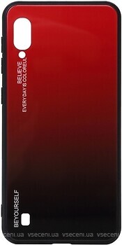 Фото BeCover Gradient Glass Samsung Galaxy M10 SM-M105 Red-Black (703872)