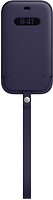 Фото Apple iPhone 12/12 Pro Leather Sleeve with MagSafe Deep Violet (MK0A3)