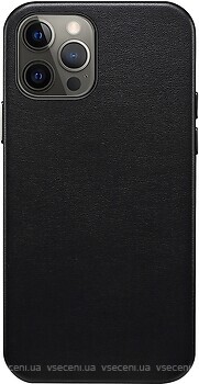 Фото ColorWay Origin Leather Case Apple iPhone 12 Pro Max Black (CW-COLAI12PM-BK)