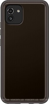 Фото Samsung Soft Clear Cover for Galaxy A03 SM-A035F Clear/Black (EF-QA035TBEGRU)