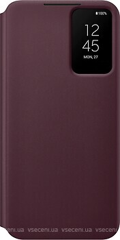 Фото Samsung Smart Clear View Cover for Galaxy S22 Plus SM-S906 Burgundy (EF-ZS906CEEGRU)