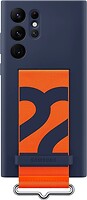 Фото Samsung Silicone Cover Strap for Galaxy S22 Ultra SM-S908 Navy (EF-GS908TNEGRU)