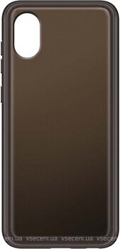 Фото Samsung Soft Clear Cover for Galaxy A03 Core SM-A032F Black (EF-QA032TBEGRU)