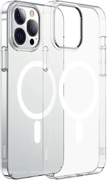Фото Baseus Crystal Magnetic Phone Case for Apple iPhone 13 Pro Transparent (ARJT010102)