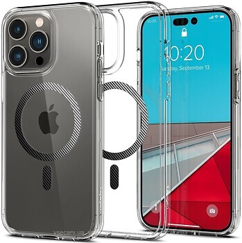 Фото Spigen Case Ultra Hybrid MagFit for Apple iPhone 14 Pro Max Carbon Fiber (ACS04827)