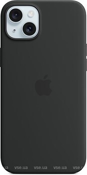 Фото Apple iPhone 15 Plus Silicone Case with MagSafe Black (MT103ZM)