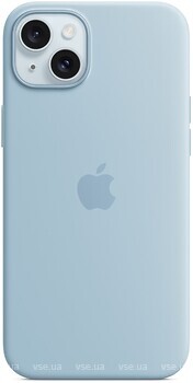 Фото Apple iPhone 15 Plus Silicone Case with MagSafe Light Blue (MWNH3ZM/A)