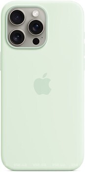 Фото Apple iPhone 15 Pro Max Silicone Case with MagSafe Soft Mint (MWNQ3ZM/A)